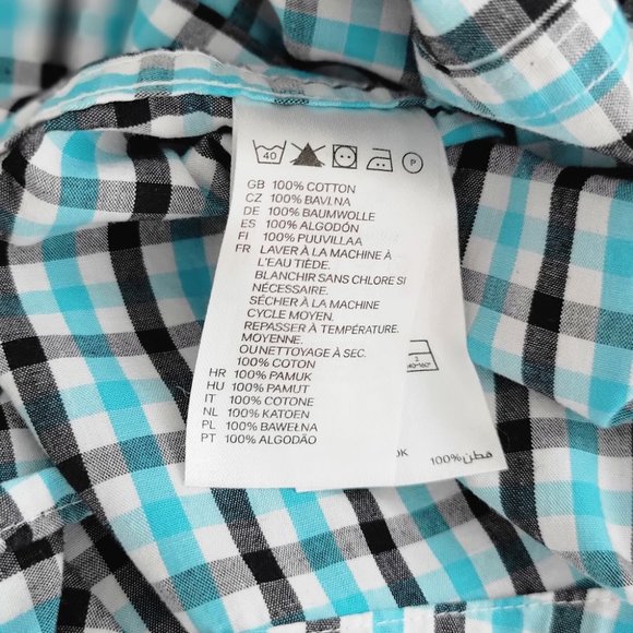 H&M checked casual button down shirt Sz XL - Picture 5 of 5